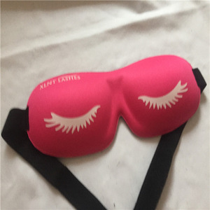 J123 pink eyelash model funny eye mask sleep /travel eye mask with pouch