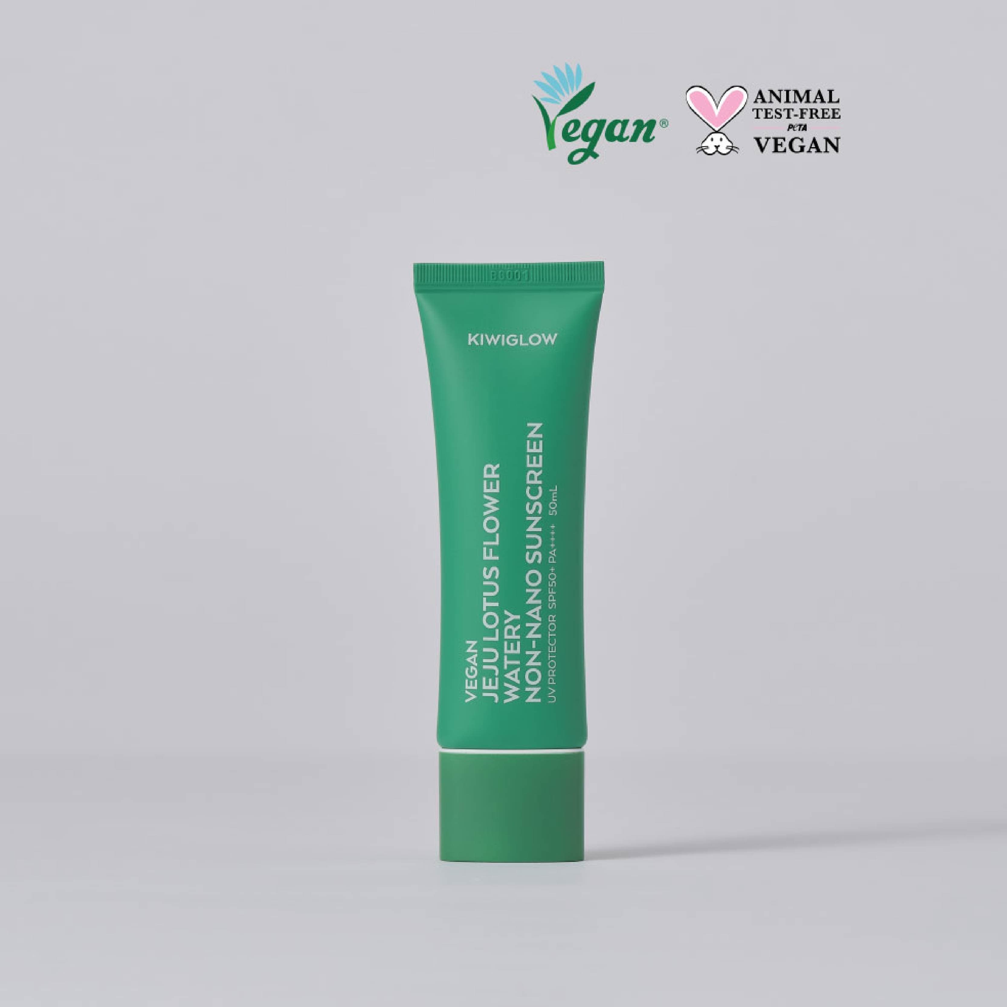 [KIWIGLOW] Vegan Jeju Lotus Flower Watery Non-nano Sunscreen 50ml