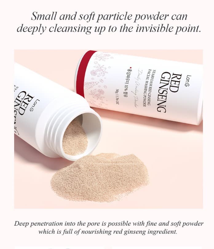 Lon.G STARFOAM RED GINSENG FACIAL WASHING POWDER