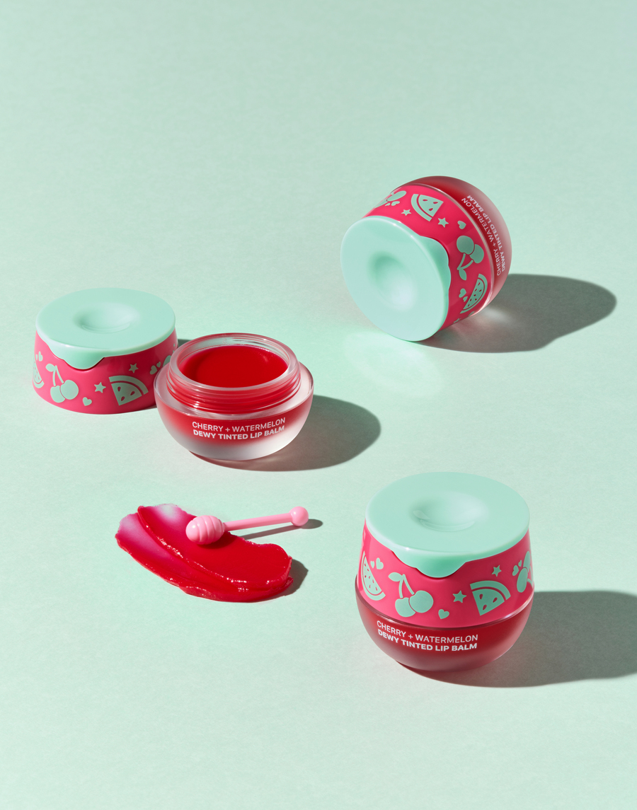 lookATME CHERRY+WATERMELON DEWY TINTED LIP BALM