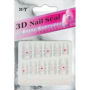 nails supplies with Popular style wholesale 3D self-adhesive nail sticker