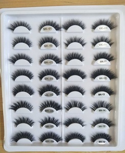 Natural False Eyelash 3D Hand-made Private Label Mink Eyelashes 3D Silk Lashes