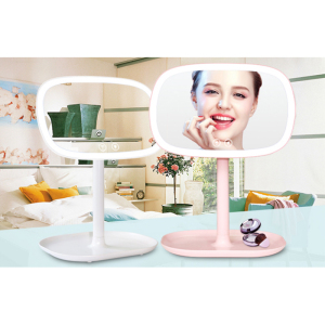 NEW Arrival Rechargeable Magnet magnifier Vanity lighted makeup Humidifier Lamp Mirror