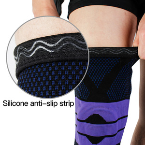 New professional 7mm silica gel anti slip elbow &amp; knee pads knee bandage  support sleeve for sports safety