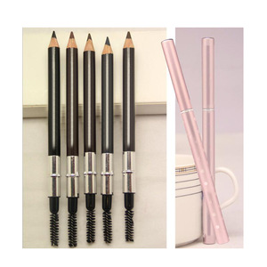 OEM Double Head Long Lasting 5color Maquiagem Eyebrow Pencil & Brush Eye Brow Makeup Tools Waterproof Wood Eyebrow Enhancers