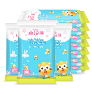 OEM ODM 10 pcs travel pack pocket  baby wet wipes pocket tissue