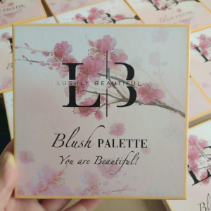 OEM Wholesale Cardboard Blush Palette 9 Colors Face Makeup Shimmer Blush Powder With Mirror Blusher Vegan Cosmetic