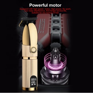 P600 700 800 Gold Metal Barbershop Cutter Hair Cutting Machine Haircut Cordless Hair Clipper Hair Trimmer Pop Barbers 110-240v