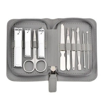 Portable Stainless Steel Nail Scissors Set of 10 Pieces
