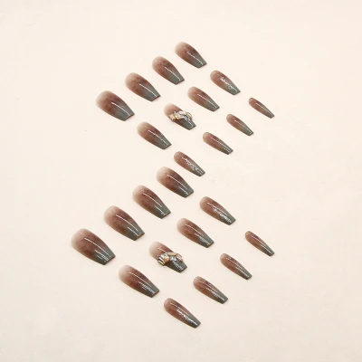 Press-on Nail Short Solid Multicolor with Good Quality 24PCS/Set
