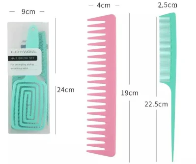 Private Label Custom Logo Pink Portable Flexible Hair Scalp Massage Wet Curly Wave Hair Brush Paddle Brush Detangling Hair Brush