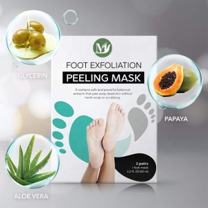 Private Label Foot Skin Care Exfoliating Custom Label Peeling Foot Mask 2 pack