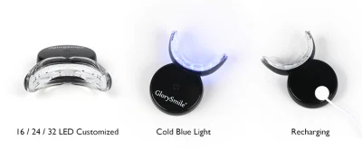 Private Label Wireless Rechargeable LED Light Teeth Whitener Gel