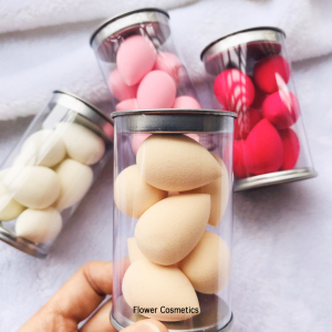 red black nude white Mini latex free beauty Sponge blender package private label foundation sponge puff