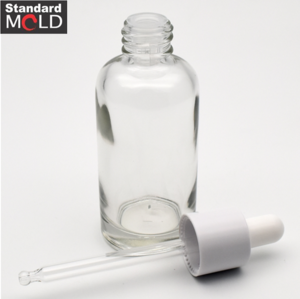 Round Glass Dropper Bottle 40ml for essential oil and ample