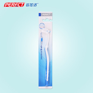 Stainless Steel Dental Instruments Interdental Brush With Rubber Handle
