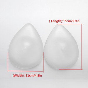 Teardrop shape Fake Transparent Silicone Artificial Breast for Mastectomy
