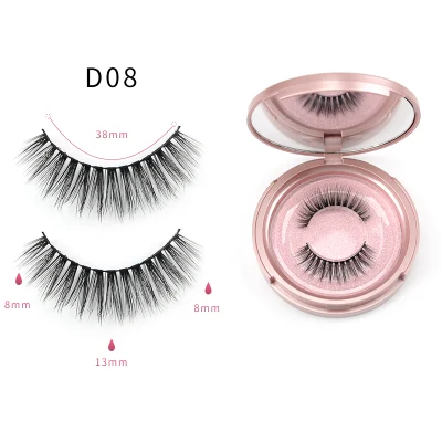 Top Selling Private Label False Eyelashes Magnetic Silk 3D Lashes Newest Natural Magnetic Eyelashes