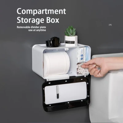 Versatile Bathroom Durable Waterproof Thickened Tissue Storage Box