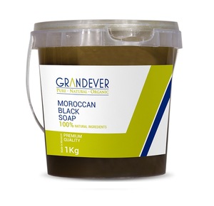 Wholesale Natural Moroccan Black Soap - with Gardenia Essential Oil - Premium Quality Private Label