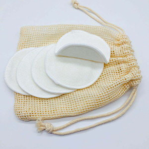 Wholesale Round Face Bamboo Washable Reusable Makeup Remover Pads Bamboo Make Up Remover Pads