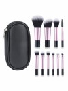 Private Label Makeup Brush Kit with Portable Case – Foundation, Powder, Eyeshadow Brushes Set, Custom Beauty Tools Supplier