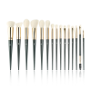 Custom Red Black High-End Natural Goat Pony Hair Makeup Brushes Professional Private Label Luxury Makeup Brush Set