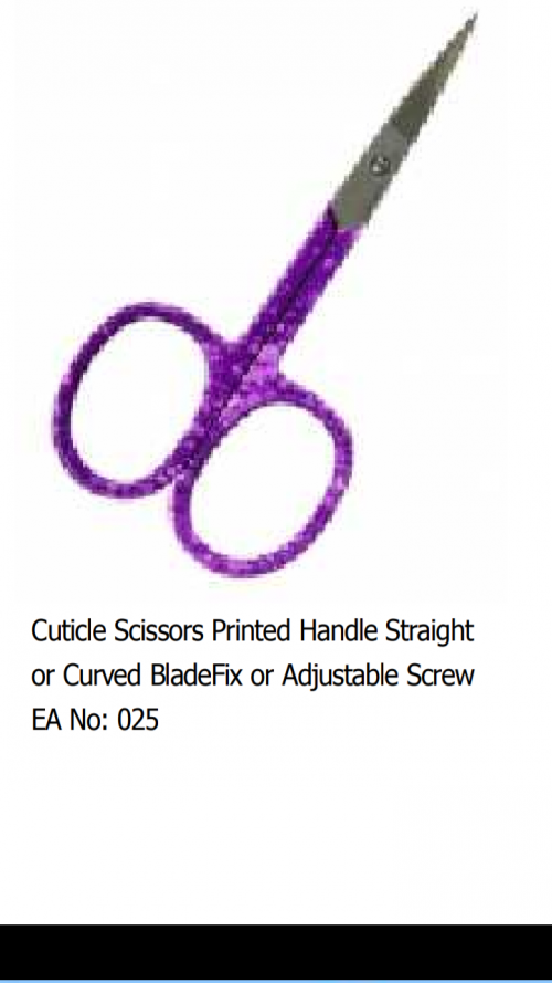 Cuticle painted scissor