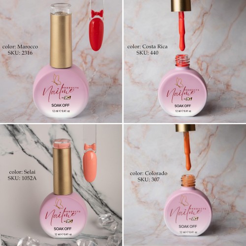 LED Gel Nail polish different colors