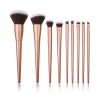 Custom Private Label 9 Pcs Rose Gold Makeup Brush Set Soft Synthetic Hair Powder Foundation Eyeshadow Cosmetic Brushes Wholesale
