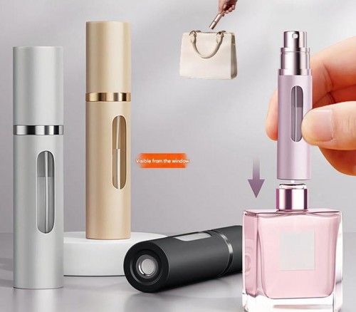 10ml portable perfume bottle for travel and office use with self-filling at the bottom, high-end