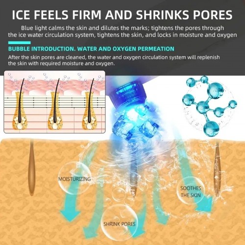 Water Cycling Vacuum Blackhead Remover Vacuum Suction Exfoliators Skin Cleansing Machine Home Use