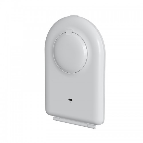 New Portable Folding Arch-shaped Magnetic Closure 10X Magnify There-Color Lights LED Makeup Mirror