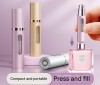 10ml portable perfume bottle for travel and office use with self-filling at the bottom, high-end