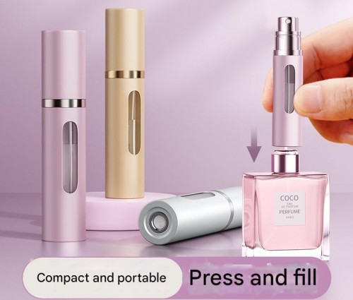 10ml portable perfume bottle for travel and office use with self-filling at the bottom, high-end