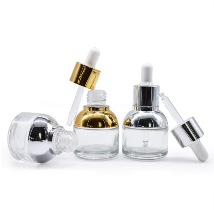 Luxury 20ml 30ml Essential Oil Use Clear Glass Dropper Bottles