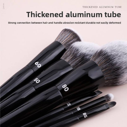 Wholesale Custom Logo 14 Pcs Makeup Brush Set Soft Synthetic Hair Cosmetic Brushes with Clear Window Travel Bag