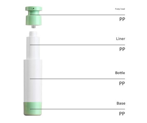50ML Replaceable Inner Liner Rotating Emulsion Vacuum Bottle Airless Dispenser