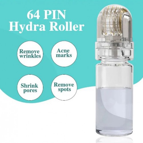 64 pins needle hydra derma roller 0.25mm 0.5mm 1.0mm 1.5mm