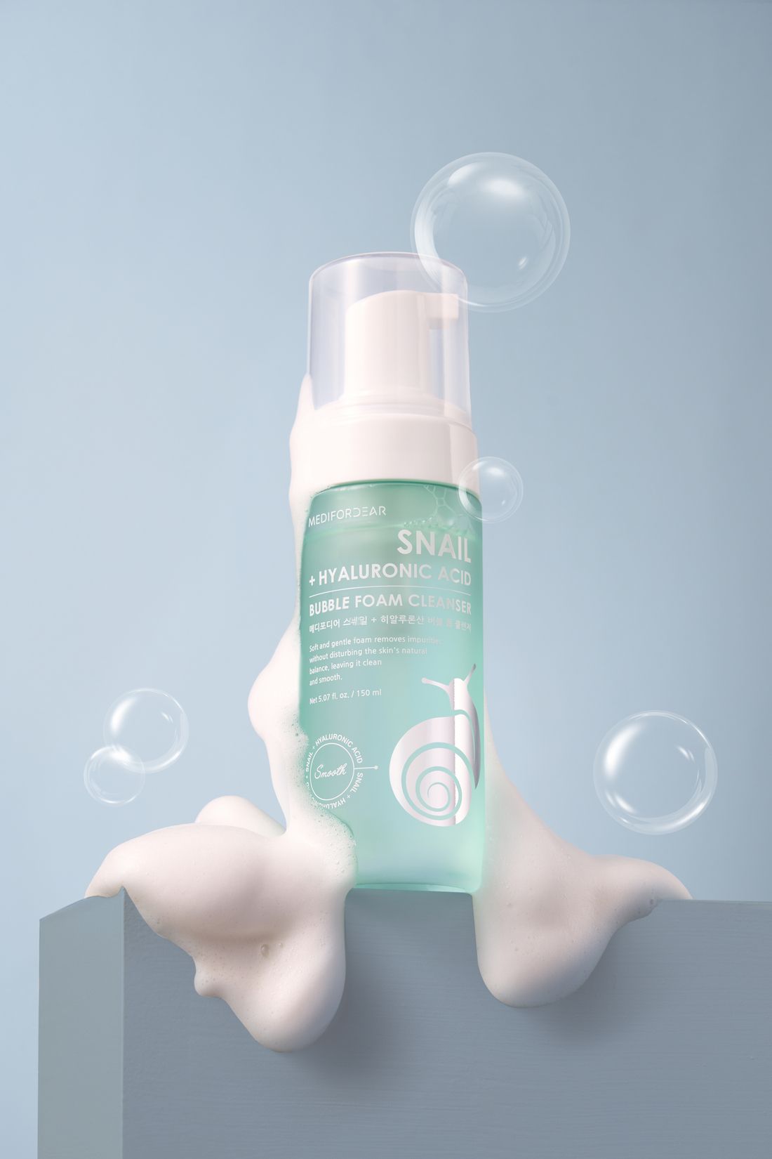 MEDIFORDEAR BUBBLE FOAM CLEANSER [SNAIL + HYLURONIC ACID]