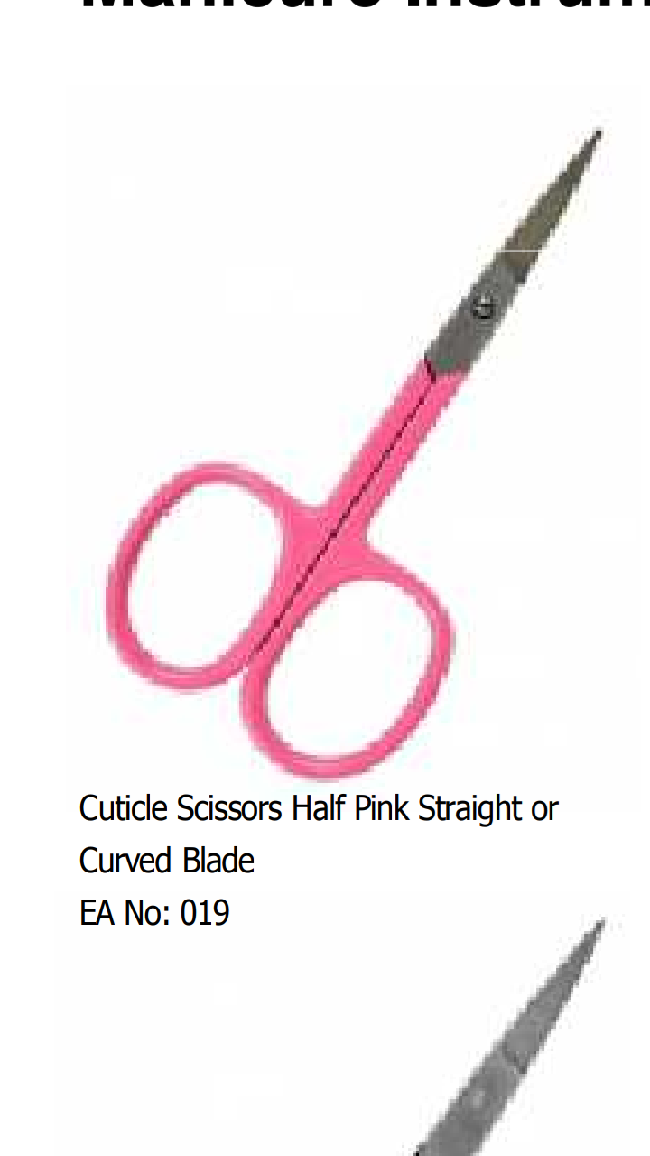 Cuticle painted scissor