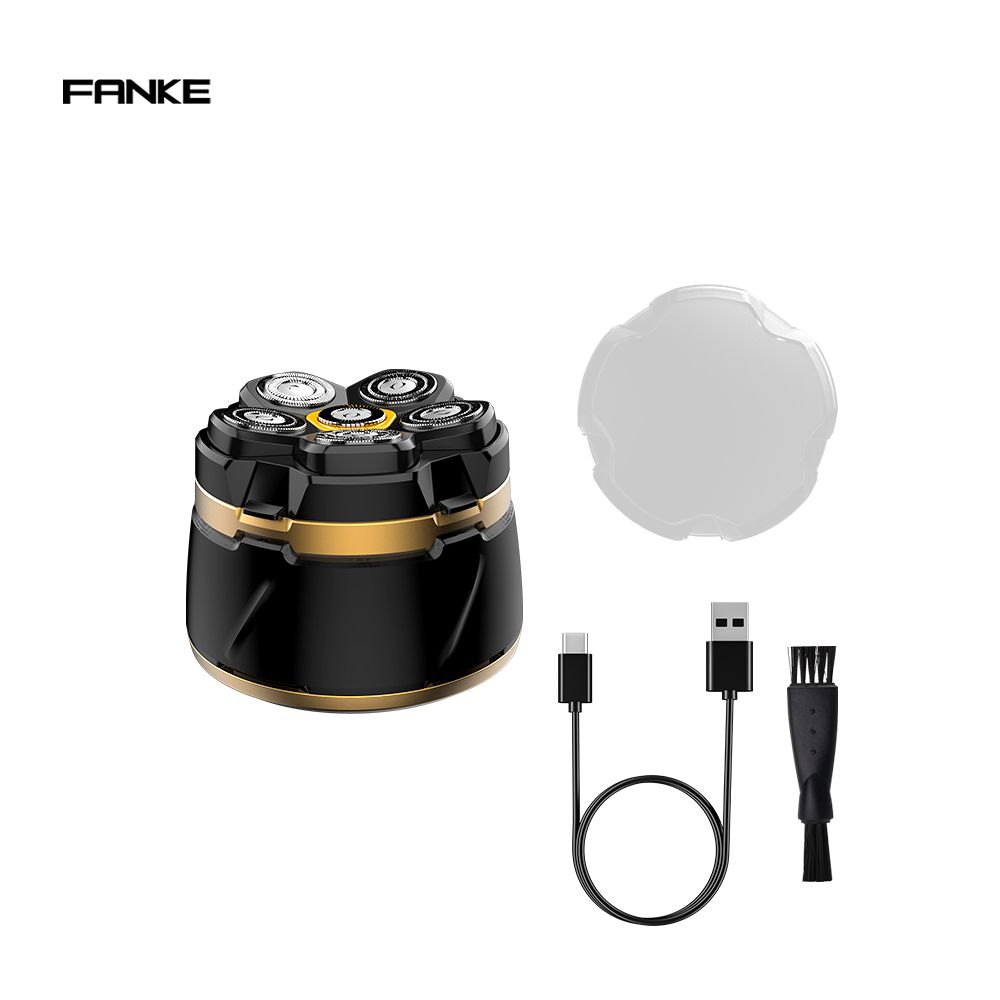 FANKE New Arrival Grooming Kit Electric Razor Bald Men Beard Trimmer Shaving Machine Rotary Waterproof Electric Hair Shaver