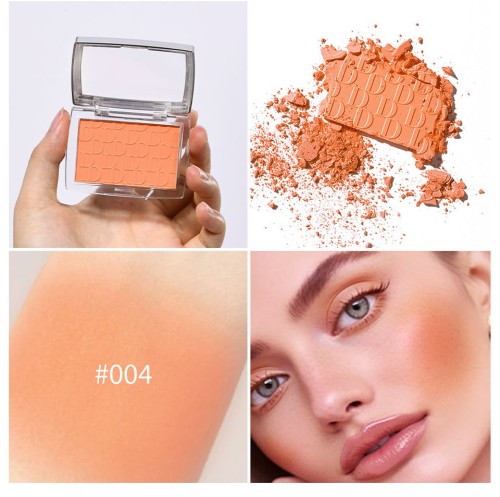 Danchel Embossed Matte Blush Palette, 6 Shades Pink Rose Blush Powder, Long Lasting Natural Brighten Skin Tone Daily Makeup Blush for Women