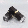 Ysp-022 Plastic Square Shape Black Color Clear Bottom Lip Gloss Tube