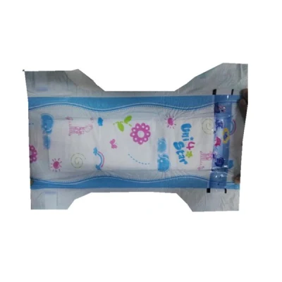 2017 Hot Sell Cheap Factory Price High Absorption Disposable Unit 4 Star Baby Diaper