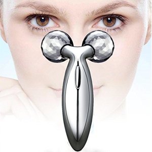 2020 High Quality Facial care Face Body Roller Massager 3D Reface Massager Y-shape Roller Sliver facial massager roller