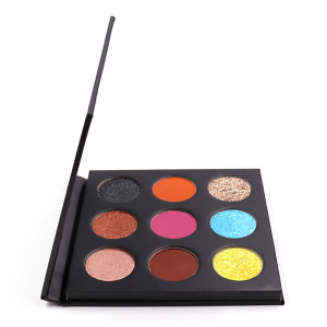 2021 High pigmented Cosmetic Eyeshadow palette 9 color waterproof OEM/ODM with private brand