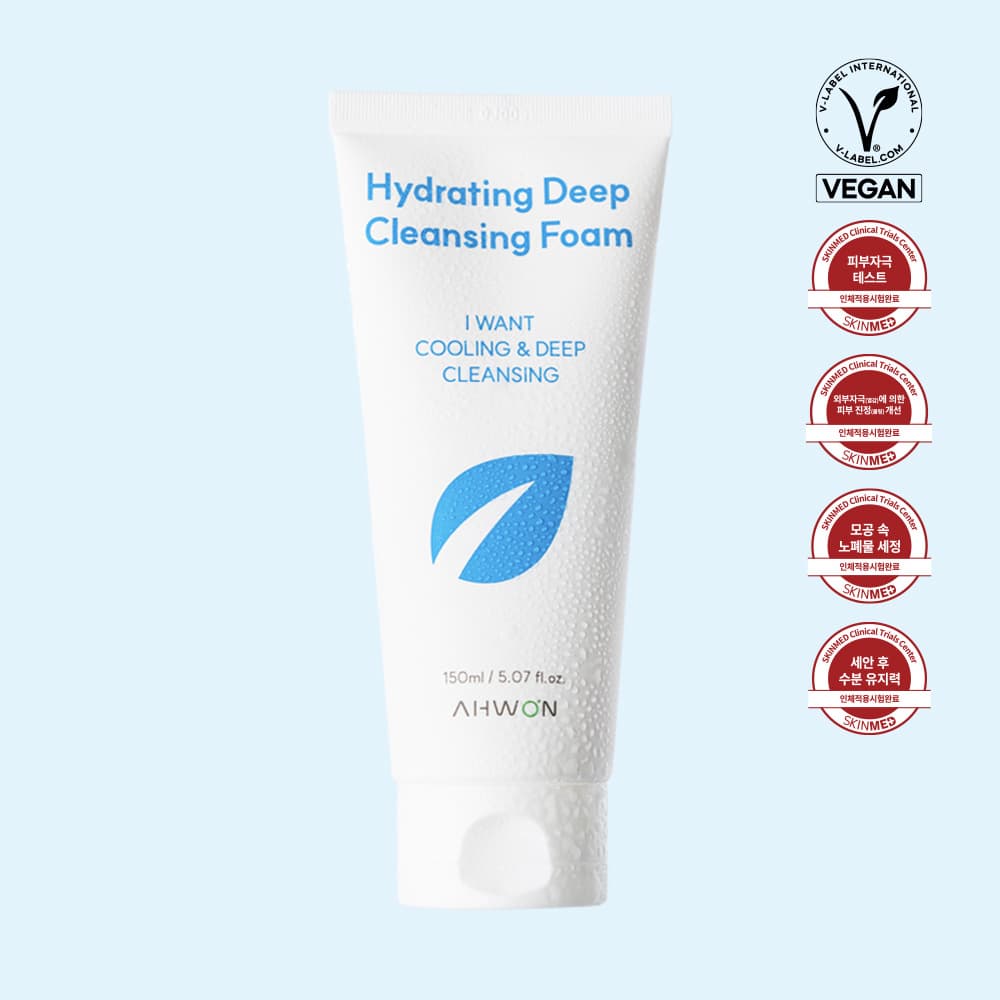 [Ahwon] Hydrating Deep Cleansing Foam_Cooling cleanser