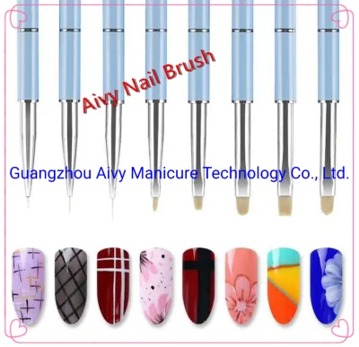 Aivy Double Pole Drill Point Pen Nail Brush