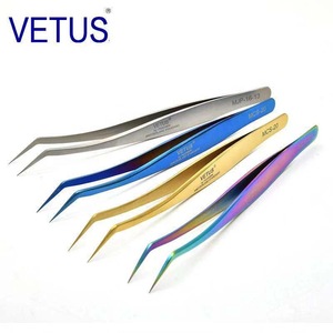 B Personalized Eyebrow Tweezers Stainless Pointed Tip Satin Finish Eyelash Extension Tweezers Manicure Beauty Implements